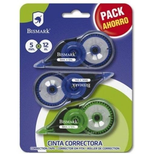 Corrector Cinta Bismark PACK AHORRO 12mx5mm
