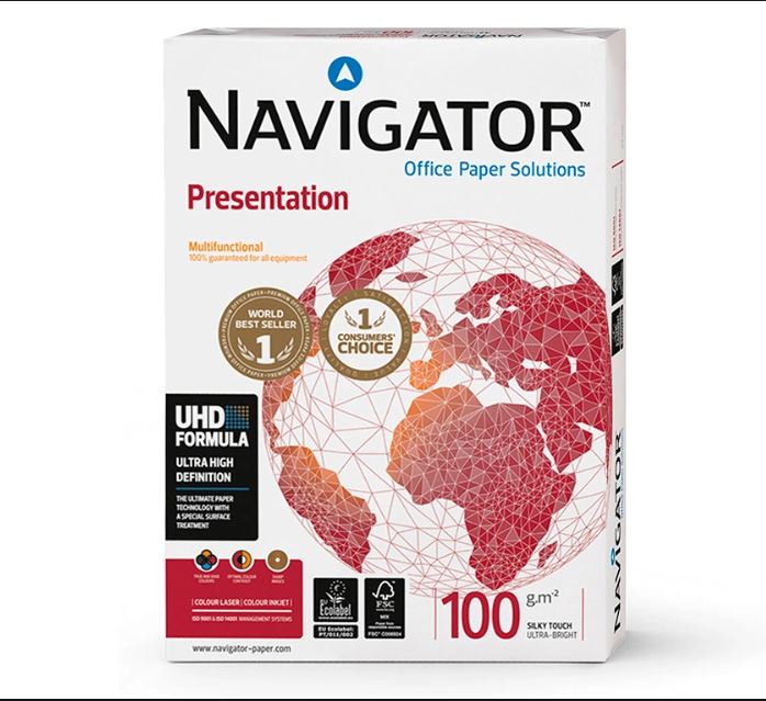 Paquete 500 hojas A4 100 gr Navigator Presentation